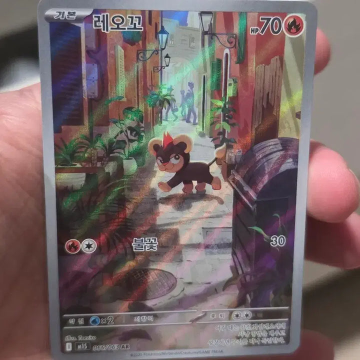 [BUNJANG] Pokemon Card Leocho AR (066/063) / 포켓몬카드 레오꼬 066/063 AR A급