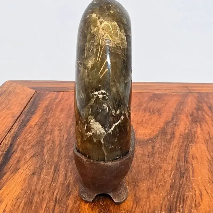 [BUNJANG] Labradorite Mineral Stone with Stand / 26091021 좋은 기운을 내뿜는 컬러가 영롱한 레브라도라이트 광물 수석 팝니다