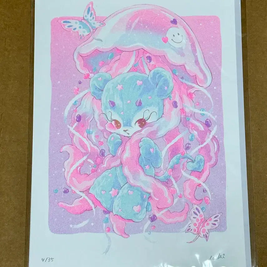 [BUNJANG] Maki Candy 35 Limited Edition Risograph Print / 마키 캔디 리소 프린트 35장 한정