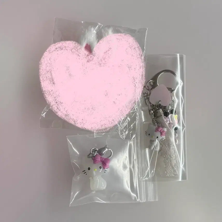 [BUNJANG] Charmmy Kitty Gacha Keyring Set (3 Types) / 챠미키티 가챠 키링 3종 세트
