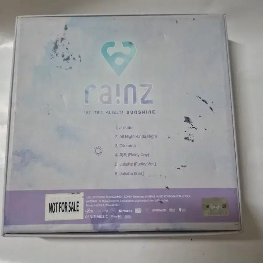 [BUNJANG] RAINZ Sunshine 1st Mini Album Signed CD / (비매)레인즈 Sunshine 1집 미니앨범 사인cd 입니다 깨끗합니다