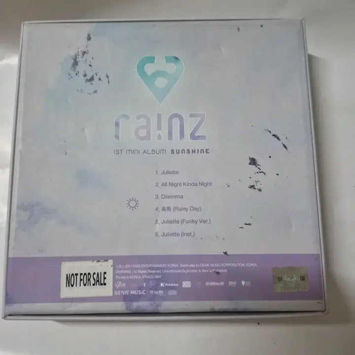 [BUNJANG] RAINZ Sunshine 1st Mini Album Signed CD / (비매)레인즈 Sunshine 1집 미니앨범 사인cd 입니다 깨끗합니다