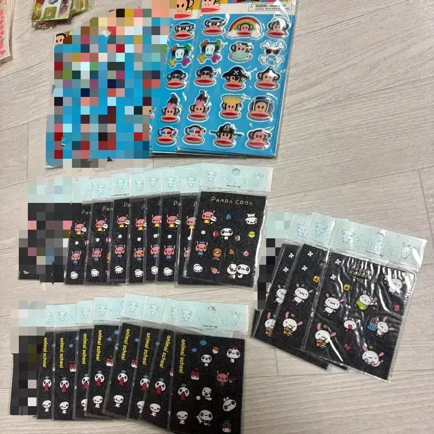 [BUNJANG] Classic Stationery White Blank Hamster Sticker / [무조건 4500] 고전문구 스티커 헤이세이 데님스티커 폴플랭크 햄스터