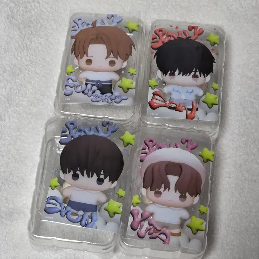[BUNJANG] NCT Jaehyun Sparks Figure Bundle Set / 4개일괄) 스파클즈 뽀시래기 피규어 굿즈 백은산 반 에본 유타