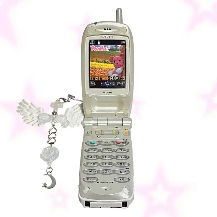 [BUNJANG] Docomo "Kuma" Mockup Phone Folder Phone / 고전 포스트펫 핑크곰 목업폰 도코모 모형폰 폴더폰 일본 핸드폰 휴대폰 docomo y2k