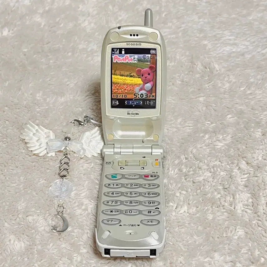 [BUNJANG] Docomo "Kuma" Mockup Phone Folder Phone / 고전 포스트펫 핑크곰 목업폰 도코모 모형폰 폴더폰 일본 핸드폰 휴대폰 docomo y2k
