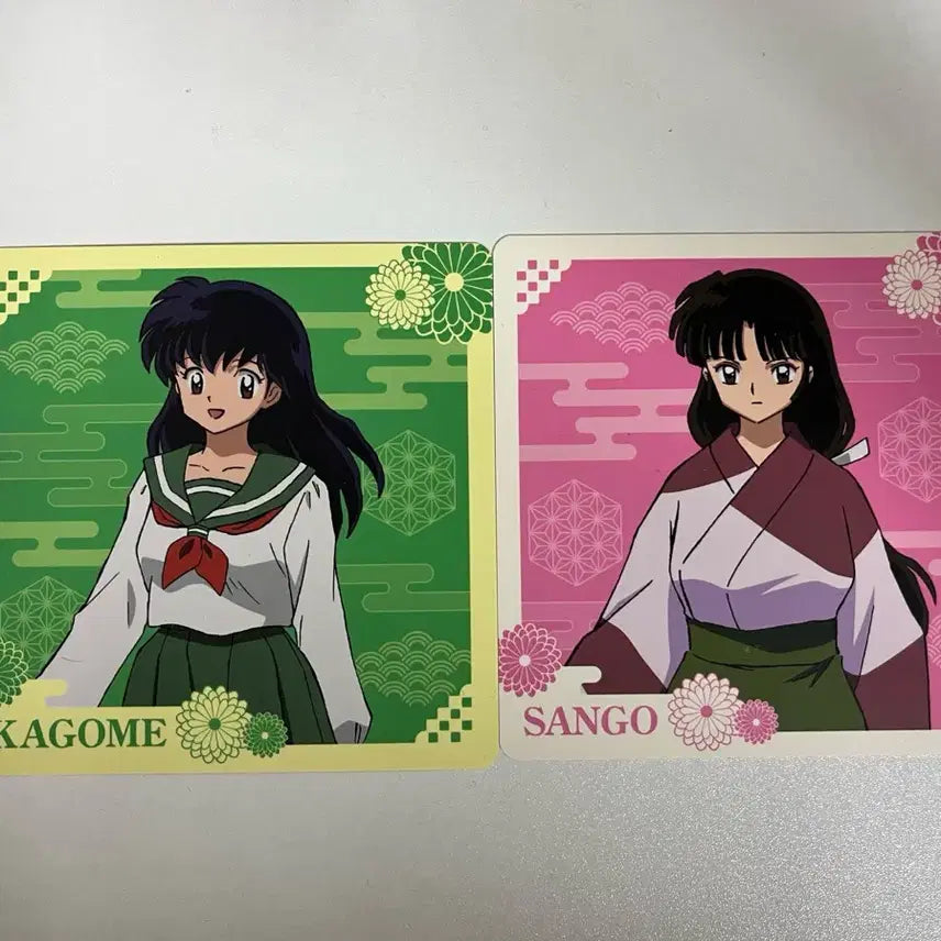 [BUNJANG] Inuyasha Pop-up Exclusive Kagome &amp; Sango Coaster Bundle Set / 2종 일괄) 이누야샤 팝업 특전 카고메 산고 코스터