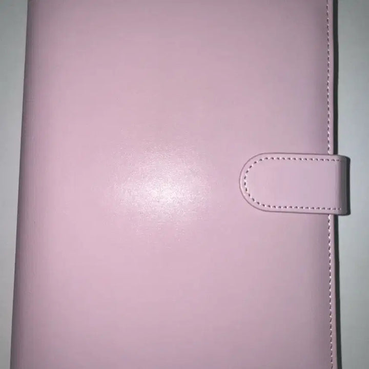 [BUNJANG] Macaron 6-Hole Binder Pink A5 with 10 Double-Sided Sleeves / 마카롱 6공 핑크 바인더 A5 양면속지 10장포함