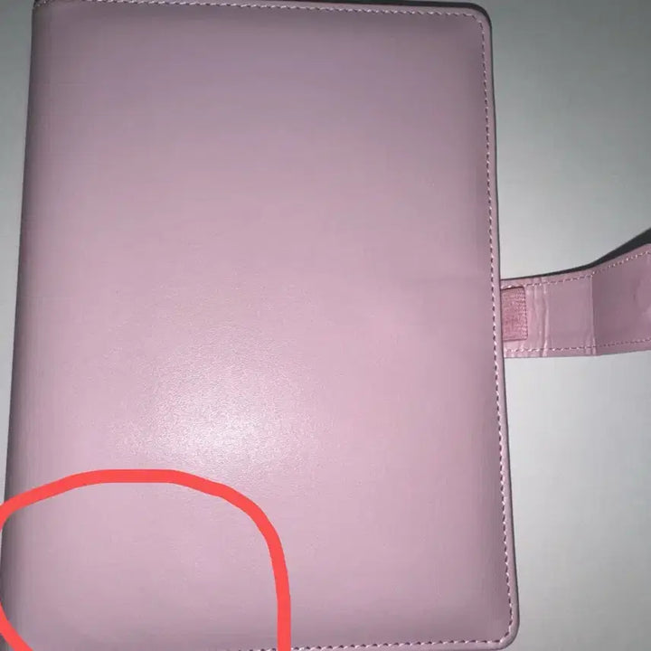 [BUNJANG] Macaron 6-Hole Binder Pink A5 with 10 Double-Sided Sleeves / 마카롱 6공 핑크 바인더 A5 양면속지 10장포함