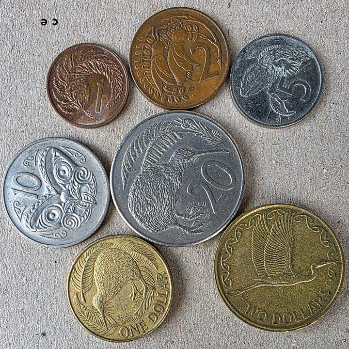 [BUNJANG] New Zealand Coin Collection Bundle (7 Coins) / 뉴질랜드 주화 7개 꾸러미