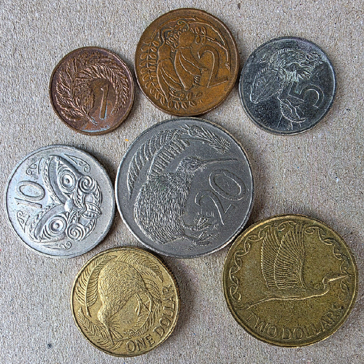 [BUNJANG] New Zealand Coin Collection Bundle (7 Coins) / 뉴질랜드 주화 7개 꾸러미