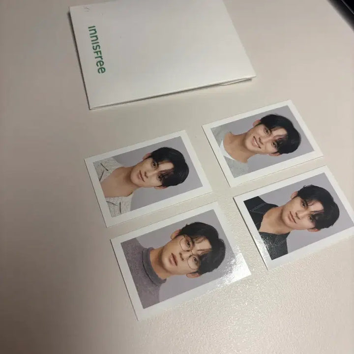 [BUNJANG] SEVENTEEN Mingyu Innisfree Photo Card Set (4 Types) / 세븐틴 민규 이니스프리 증사 4종세트 (단순개봉!
