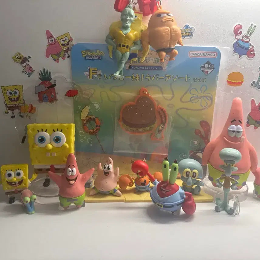 [BUNJANG] SpongeBob SquarePants Gacha &amp; Kuji Bundle Set / 스폰지밥 스펀지밥 가챠,쿠지 등등 일괄판매해요