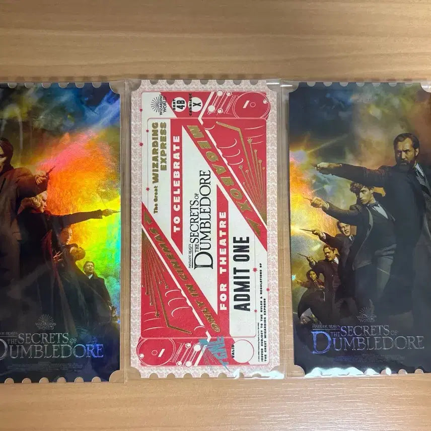 [BUNJANG] Fantastic Beasts: The Secrets of Dumbledore Original Ticket Set (3 Types) / 신비한 동물들과 덤블도어의 비밀 오리지널티켓 3종 세트