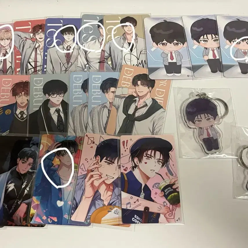 [BUNJANG] The Greatest Showman Photocard &amp; Keyring Bundle Set / 데못죽 포카 및 키링 일괄