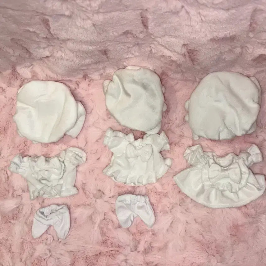 [BUNJANG] 10cm Doll Clothes Victorian Nightgown Set / 10cm 솜인형 인형옷 빅토리안 나이트 가운 상단부 하단부 펌킨