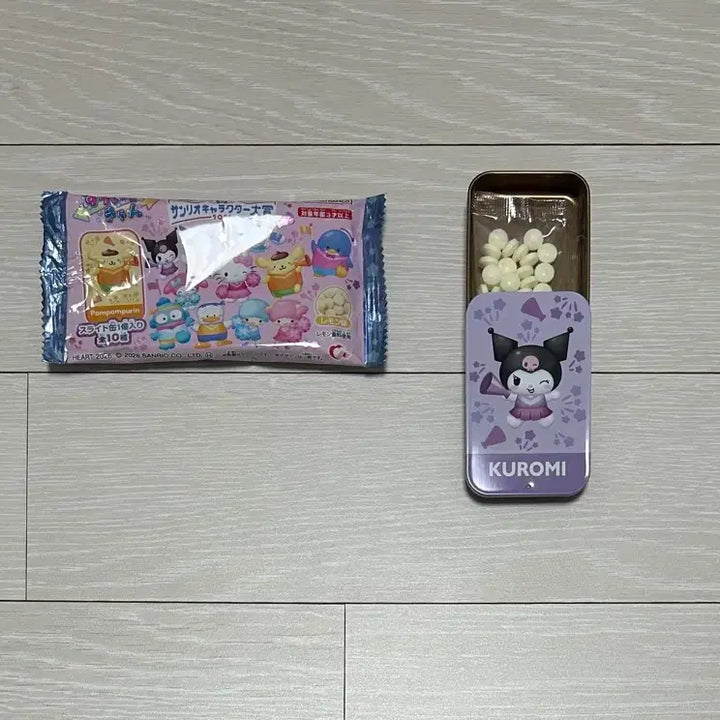 [BUNJANG] Sanrio 2026 Characters Slide Can Tin Case Kuromi / 산리오 2026 캐릭터즈 대상 슬라이드 캔 틴케이스 쿠로미