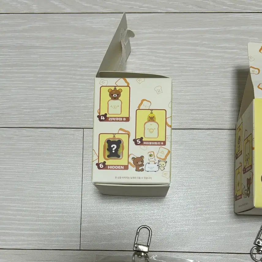 [BUNJANG] Rilakkuma CGV "Shokupan" Random Keychain Set (3 types, including Hidden) / 리락쿠마 cgv 식빵 랜덤 키링 3종 세트 (히든 포함)