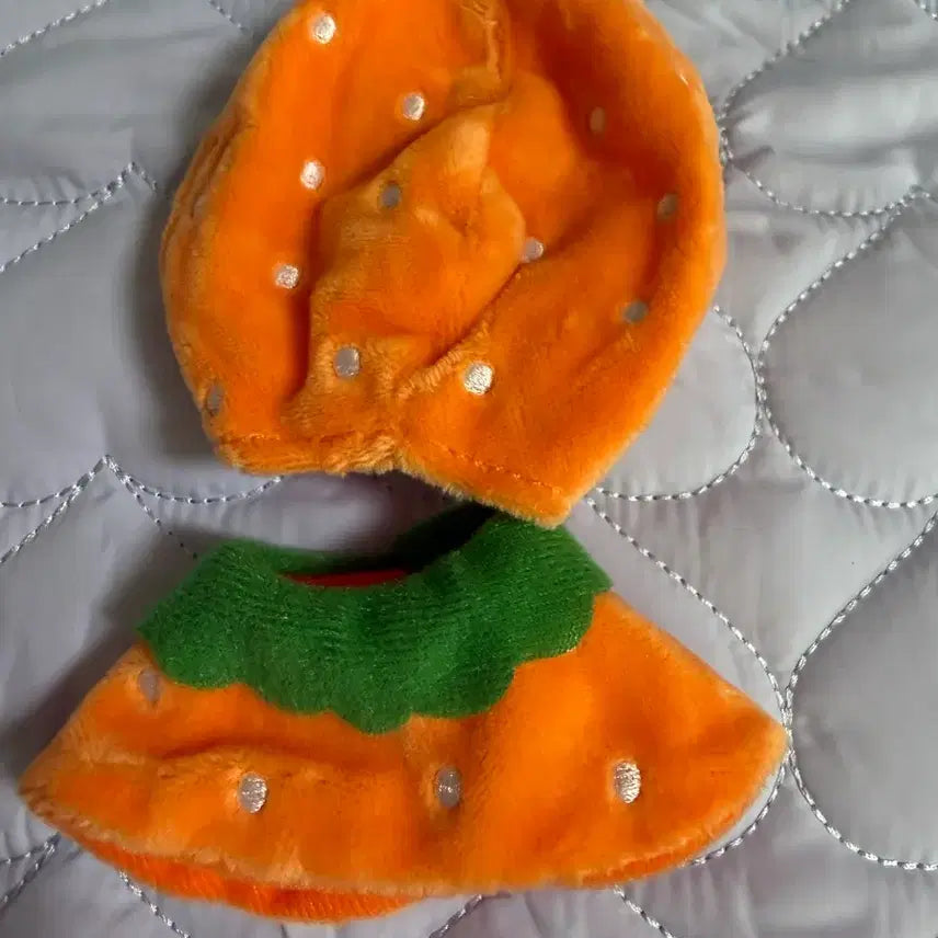[BUNJANG] Strawberry Shaped Orange Doll Clothes / 딸기모양 오랜지 인형옷