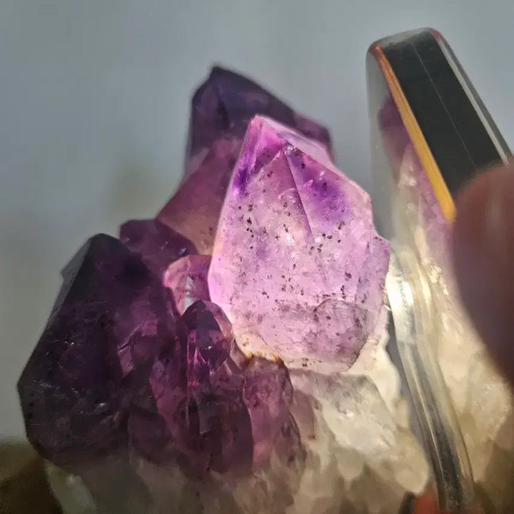 [BUNJANG] Natural Amethyst Crystal Geode Decor / 자수정 원석 천연 원석 장식품
