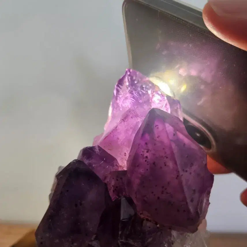 [BUNJANG] Natural Amethyst Crystal Geode Decor / 자수정 원석 천연 원석 장식품