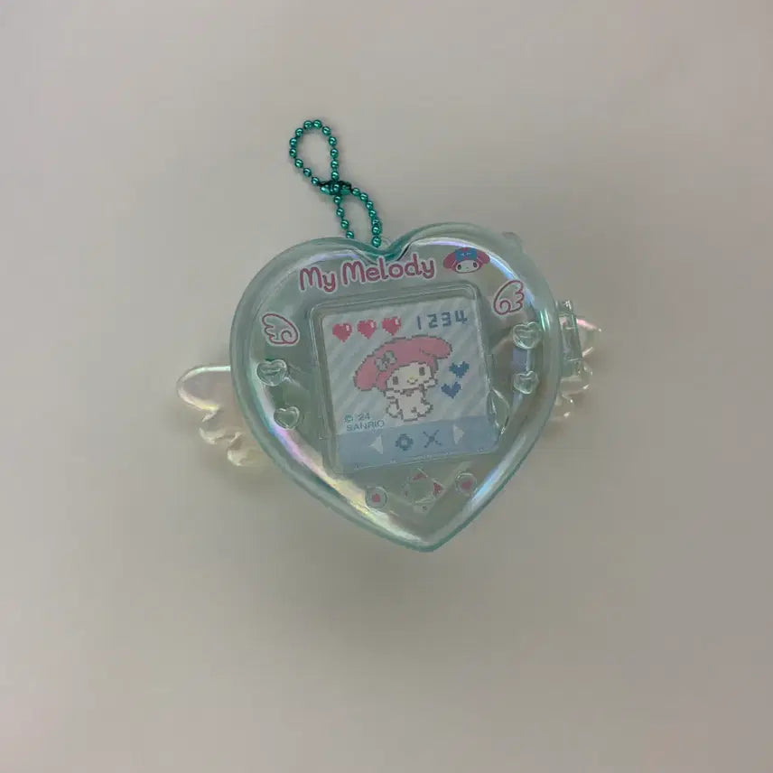 [BUNJANG] Sanrio Mizuiro Days Game Console Case Keychain - My Melody / 산리오 미즈이로 데이즈 게임기 케이스 키링 마이멜로디