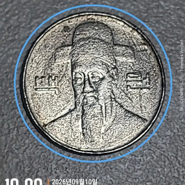 [BUNJANG] 100 Won Coin - Minting Error / 100원 주조물 동판 에러