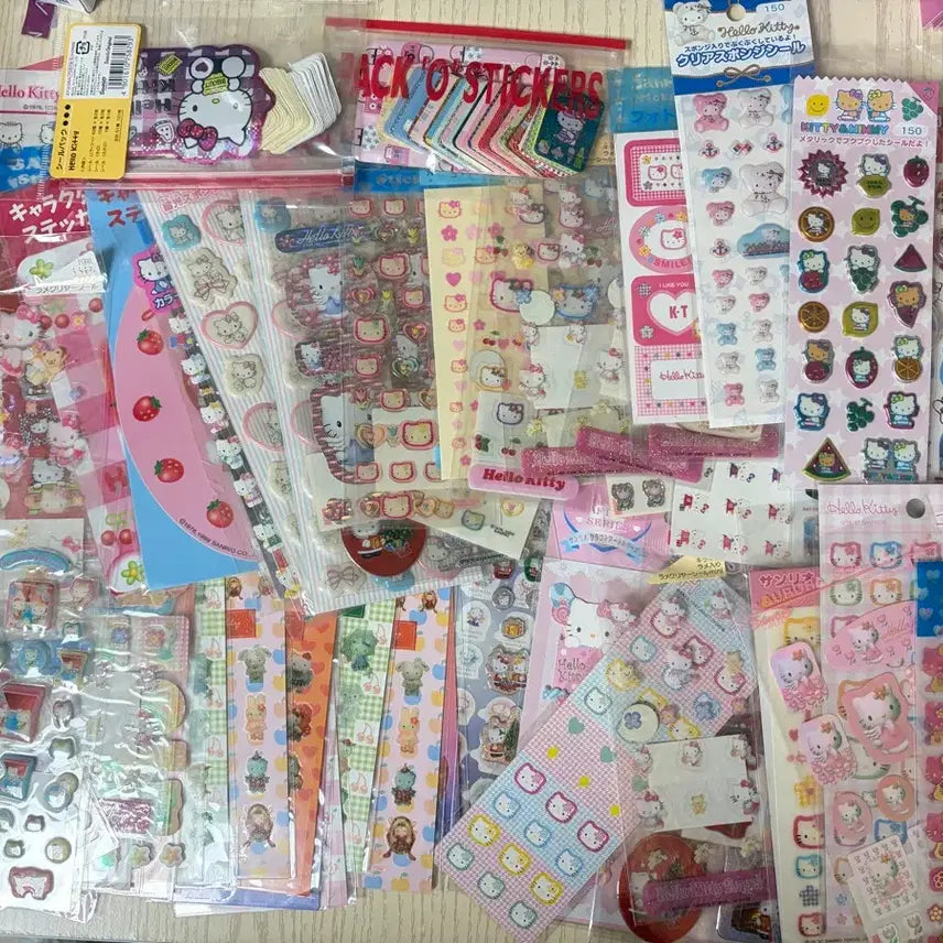 [BUNJANG] Vintage Kitty Sticker Bundle / 고전 키티 스티커 묶음