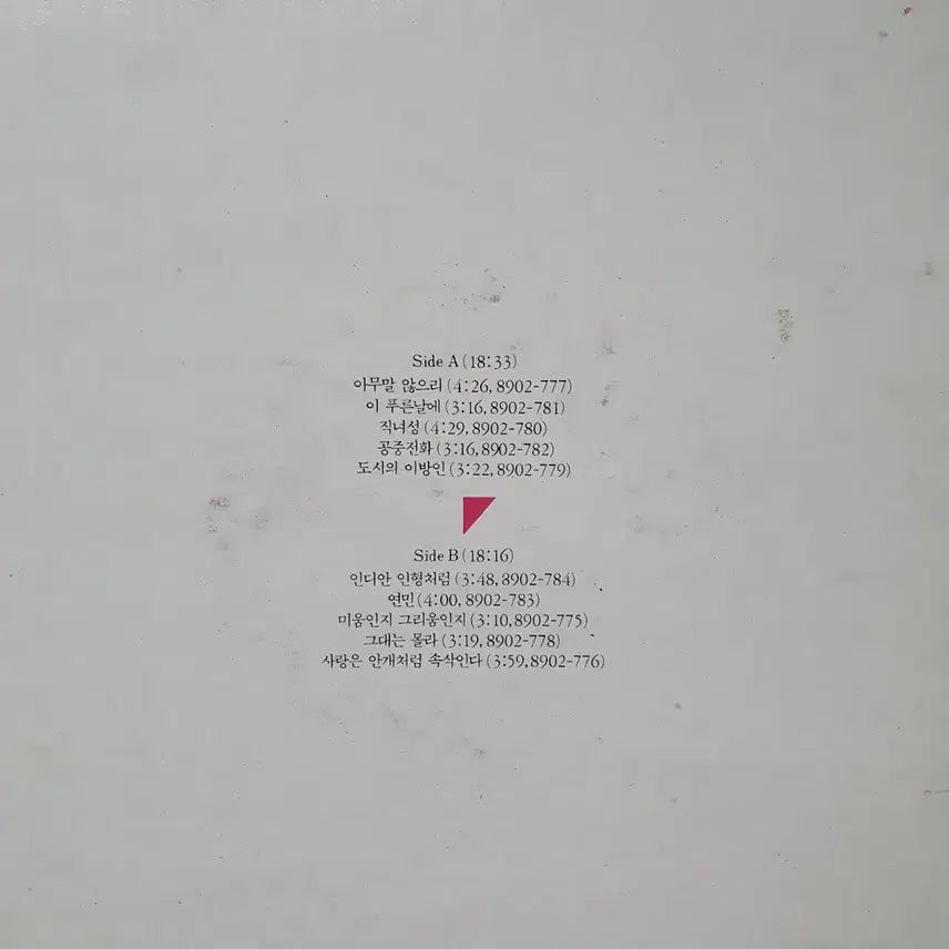 [BUNJANG] Nami 1989 "Like an Indian Doll" LP / 나미 LP 1989  인디안 인형처럼