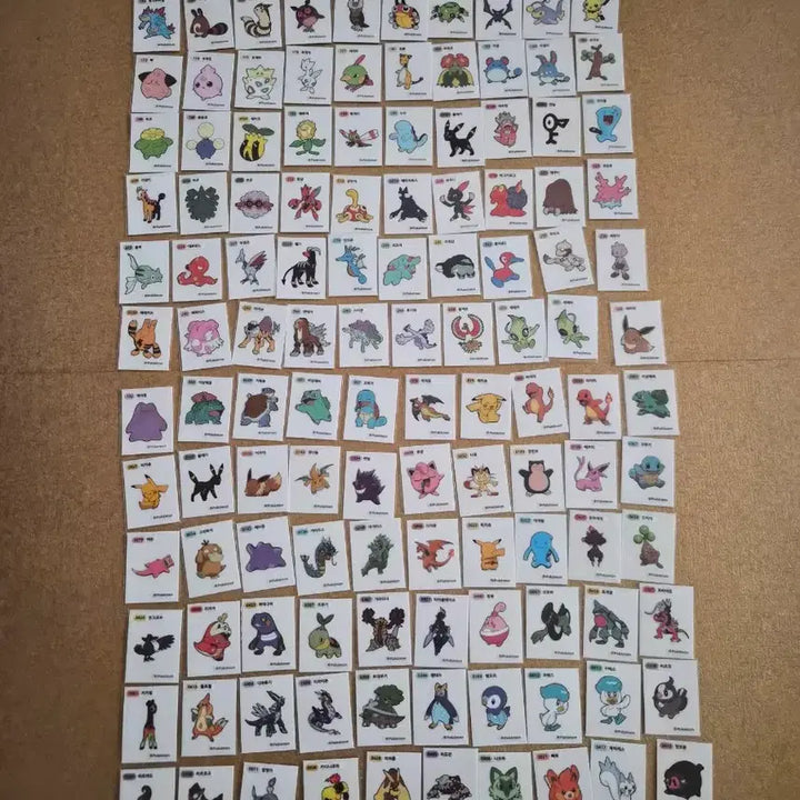 [BUNJANG] Pokemon Sticker Collection Bundle (240 pcs) / 포켓몬 띠부씰 1,2세대,4,9세대,시즌1 중복없이240장 일괄판매합니다