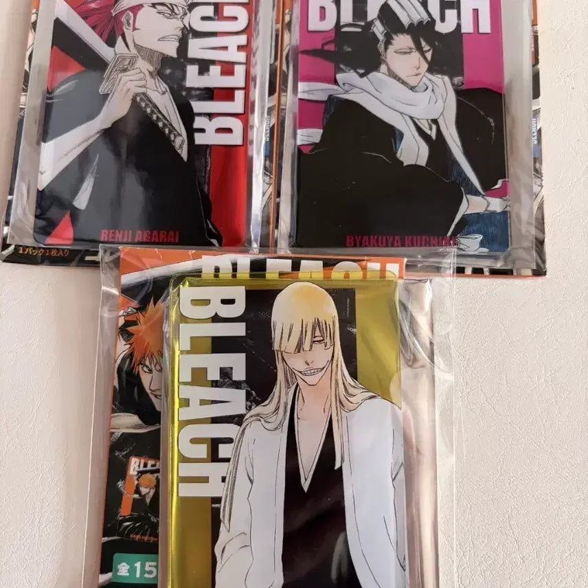 [BUNJANG] Bleach Jump Shop Status Cards 3-Set Bundle / 블리치 점프샵 스테이터스 3종 일괄 판매 합니다