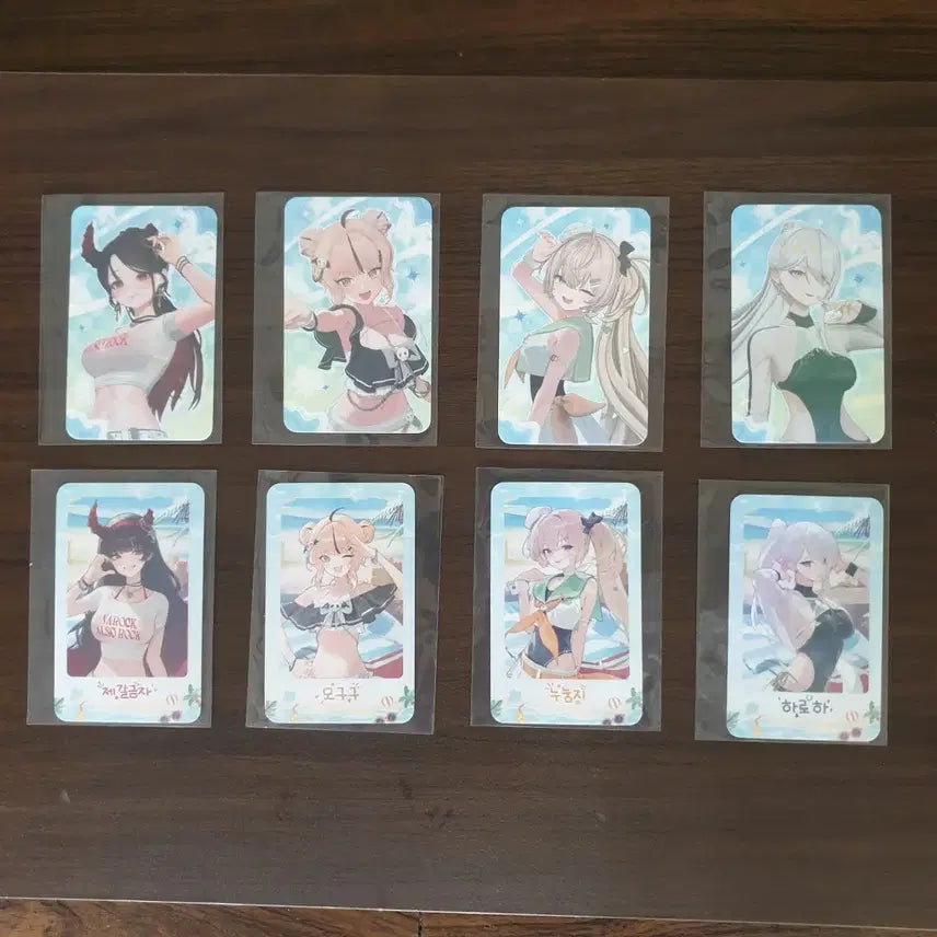 [BUNJANG] Blue Jump Summer Limited Hologram Photocard Bundle Set (Jegalgeumja, Mogugu, Nunungi, Haroha) / [일괄 판매] 블루점프 여름 한정 홀로그램 포토카드(제갈금자,모구구,누눙지,하로하, 버튜버, 버츄얼