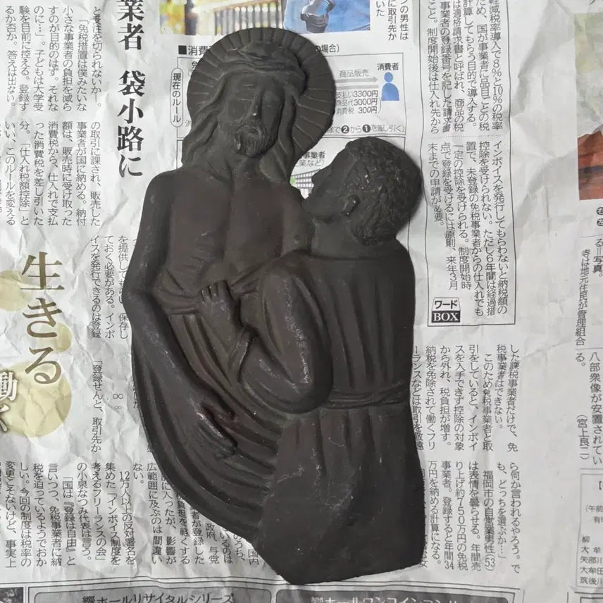 [BUNJANG] 1960s Antique Brass Jesus and Disciples Catholic Treasure / 60년대 유물 예수님과 제자 황동 가톨릭 보물 천주교