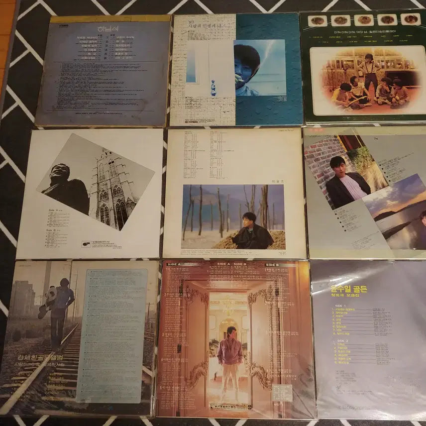 [BUNJANG] K-Pop LP Record Collection - 9 Records Bundle Set / 가요 LP레코드판 9장-4 판매합니다.