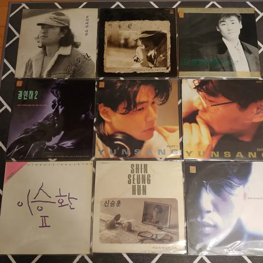 [BUNJANG] Korean Pop LP Record Collection - 9 Records / 가요 LP레코드판 9장-5 판매합니다.