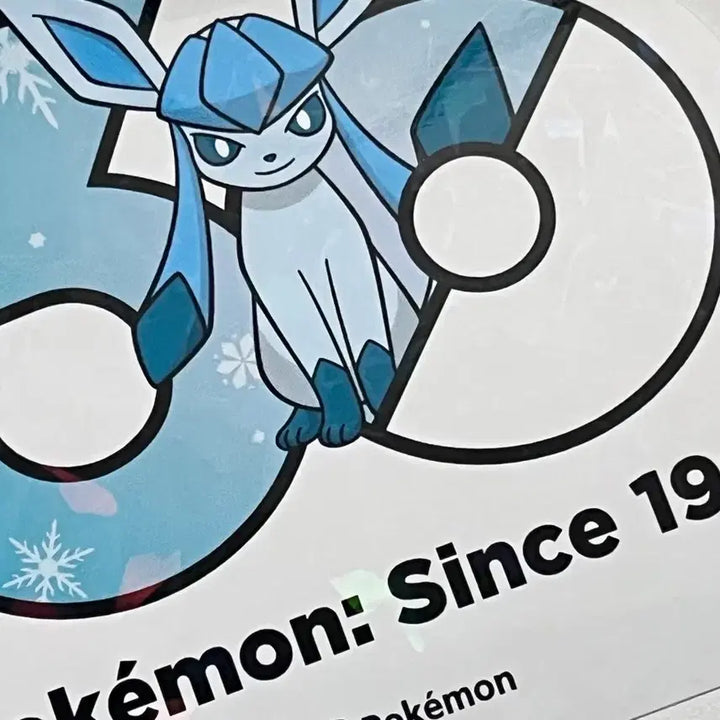 [BUNJANG] Pokemon 30th Anniversary Logo Sticker Glaceon + 15 Random Stickers (16 Total) / 포켓몬) 30주년 기념 로고 스티커 글레이시아 + 랜덤 15장