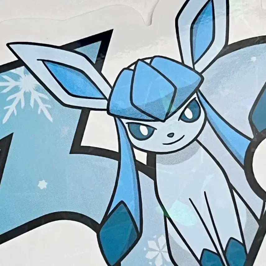 [BUNJANG] Pokemon 30th Anniversary Logo Sticker Glaceon + 15 Random Stickers (16 Total) / 포켓몬) 30주년 기념 로고 스티커 글레이시아 + 랜덤 15장