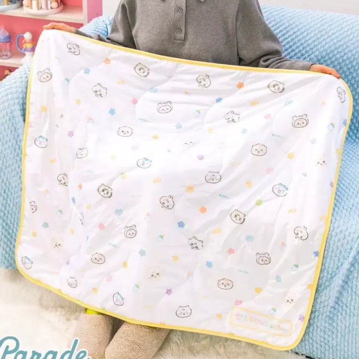 [BUNJANG] Chiikawa Baby Cooling Blanket (Yellow) / 치이카와 베이비 냉감 블랭킷(옐로우)