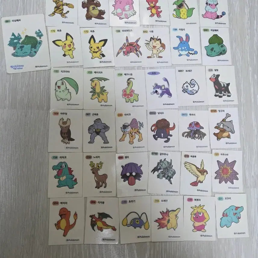 [BUNJANG] Pokemon Sticker Bundle Set / 포켓몬 띠부씰 일괄