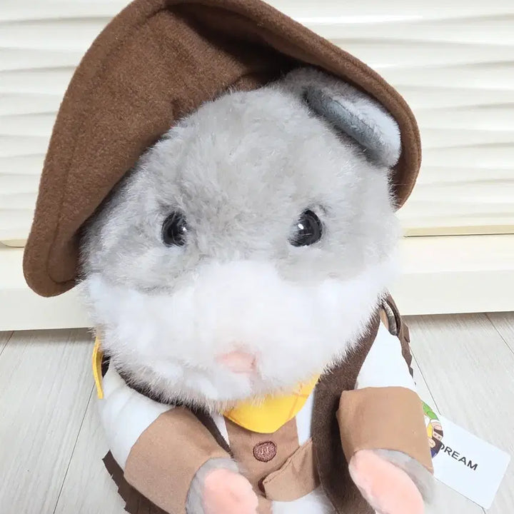 [BUNJANG] Cowboy Chwe Hamzzi Gray Medium Doll (27cm) / 카우보이 최햄찌 그레이 27cm 중형 인형 판매