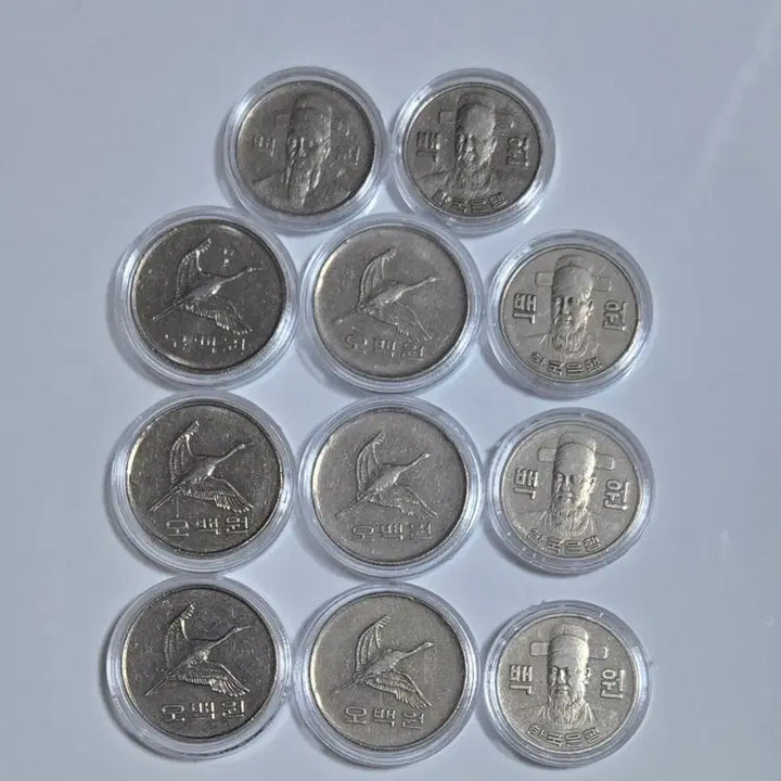 [BUNJANG] 1982, 2014, 1971, 1977, 1985 Korean Coin Bundle Set / 준특년도 1982년 2014년 500원 주화 100원 주화