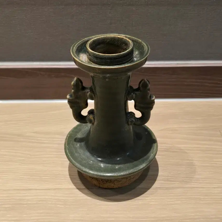 [BUNJANG] Celadon Twin Vase with Green Glaze / 녹유 청자 쌍이병