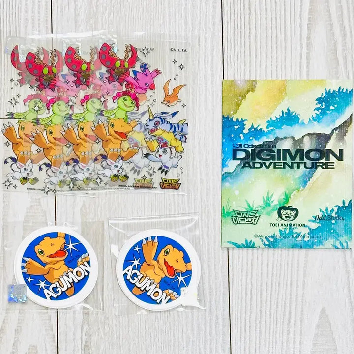 [BUNJANG] Digimon Adventure Odd Studio Lucky Draw Photocard Sticker Set / 디지몬 어드벤처 오드스튜디오 특전 포카 스티커 카드