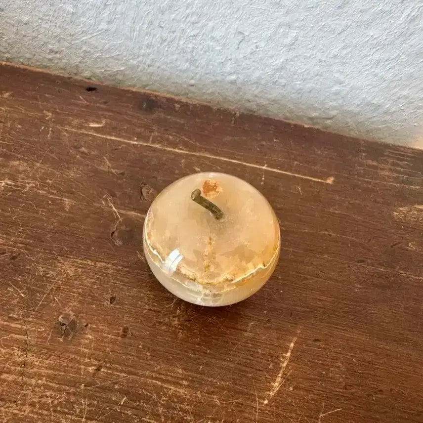[BUNJANG] Vintage Natural Stone Apple Paperweight Germany / 독일)빈티지 천연석 사과 문진