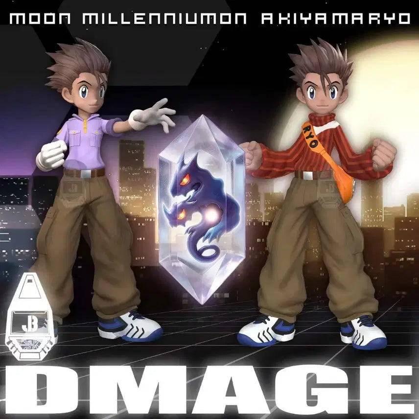 [BUNJANG] JBS Jaeik &amp; Millenniummon Digimon Resin Figure / JBS 이재익 &amp; 밀레니엄몬 레진 디지몬 레진 피규어