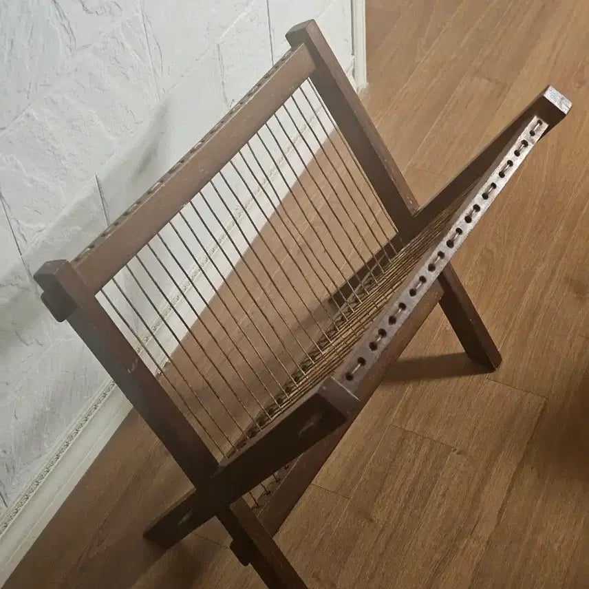 [BUNJANG] Vintage Wood Magazine Rack / 빈티지 우드 매거진렉 레어