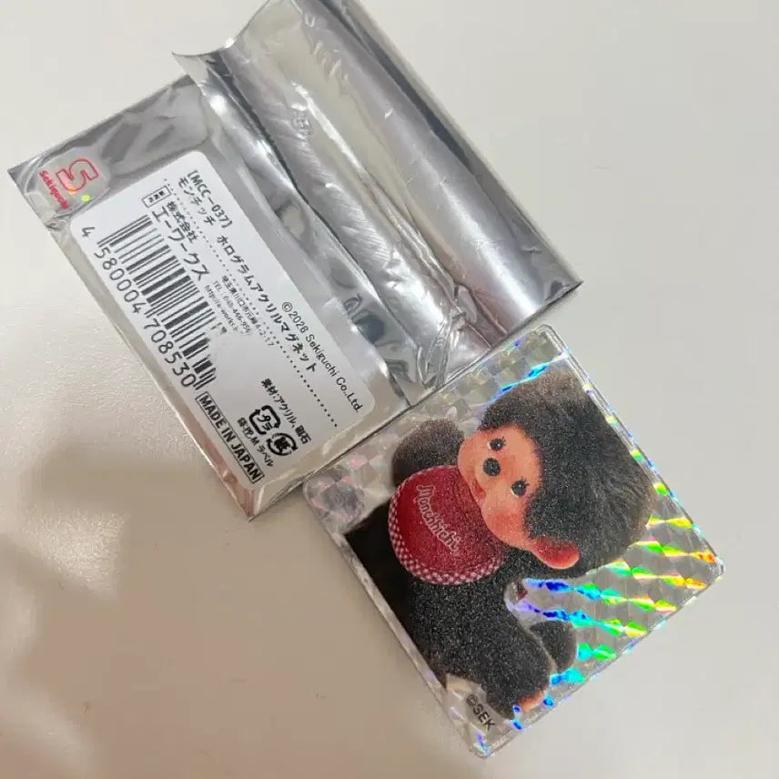 [BUNJANG] Monchhichi Hologram Acrylic Magnet / 몬치치 홀로그램 아크릴 마그넷