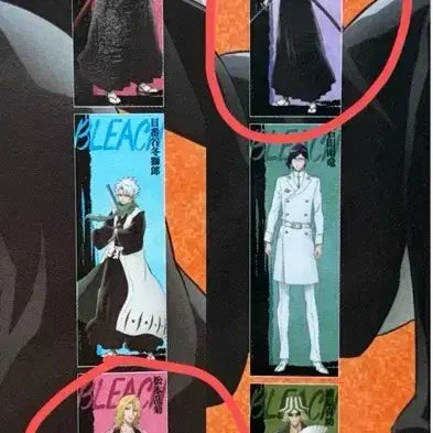 [BUNJANG] Bleach Collaboration Cafe Collectible Stickers, Posters, Card Stickers / 블리치 콜라보 카페 띠부씰 , 포스터 , 카드스티커 교환