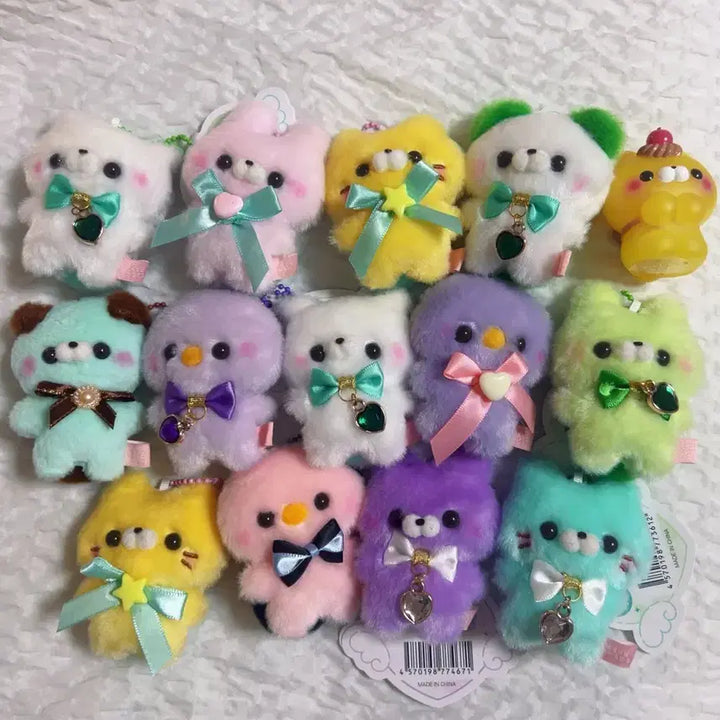 [BUNJANG] Squot Touch-san Gacha Plush Charm Bundle Set / 스쿳토탓치상 가챠 인형 키링 14체 일괄 전체