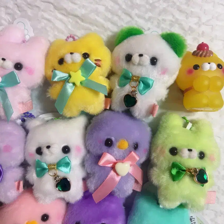 [BUNJANG] Squot Touch-san Gacha Plush Charm Bundle Set / 스쿳토탓치상 가챠 인형 키링 14체 일괄 전체